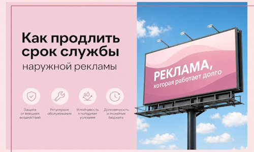 Как продлить срок службы наружной рекламы в  Сегеже