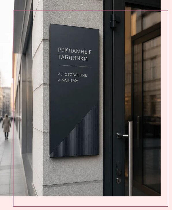 Рекламные таблички в Сегеже по цене от 4682 р. | Аванза-Сгж
