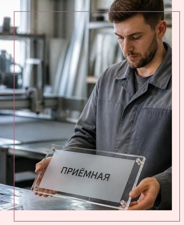 Таблички из оргстекла на заказ в Сегеже от 4058 р. | Аванза-Сгж